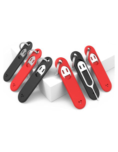 6 Piezas Herramienta Extracción Tarjeta SIM CITYWAY - Rojo y Negro
