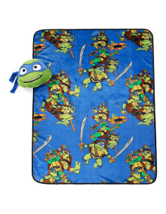Set de Manta y Almohada Jay Franco Tortugas Ninja Leonardo 2 Piezas