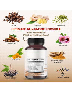 Clavos Ultra PeakPury 150 Cápsulas - Suplemento Digestivo y Oral 2