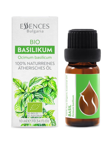 Aceite Esencial de Albahaca Orgánico Essences Bulgaria 10ml 100% Puro
