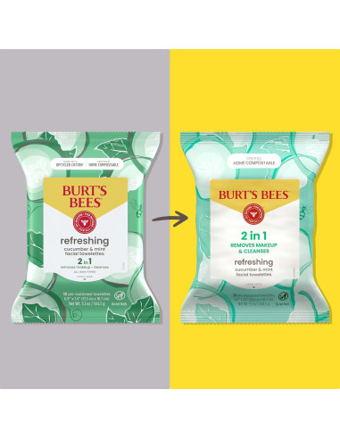 Toallitas Faciales Refrescantes Burt's Bees 30 Unidades