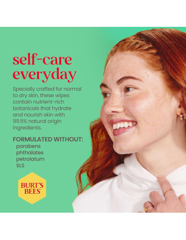 Toallitas Faciales Refrescantes Burt's Bees 30 Unidades