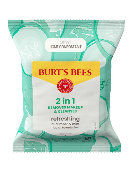 Toallitas Faciales Refrescantes Burt's Bees 30 Unidades