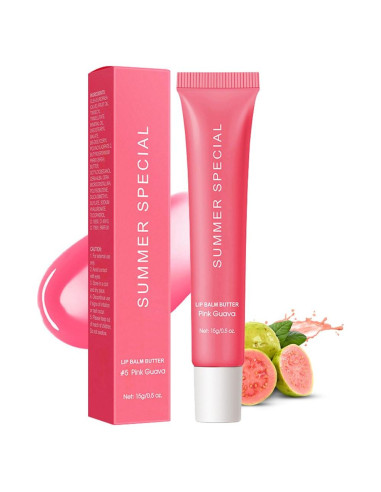 Bálsamo Labial Hidratante Jimyauqin - Guayaba Rosa, 14.17 g