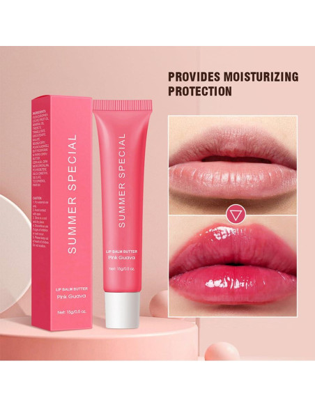 Bálsamo Labial Hidratante Jimyauqin - Guayaba Rosa, 14.17 g