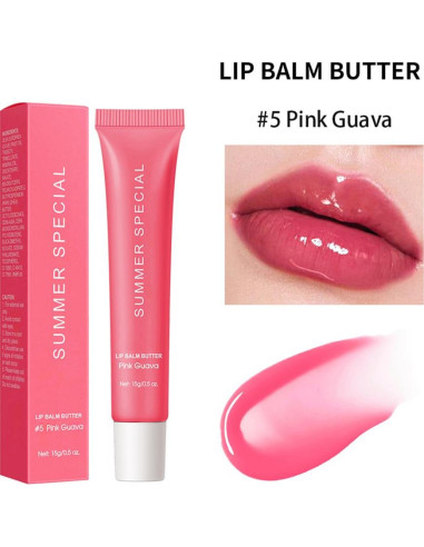 Bálsamo Labial Hidratante Jimyauqin - Guayaba Rosa, 14.17 g