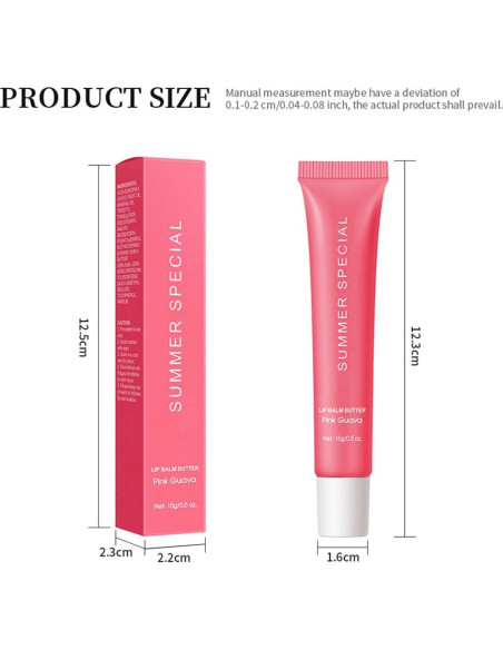 Bálsamo Labial Hidratante Jimyauqin - Guayaba Rosa, 14.17 g