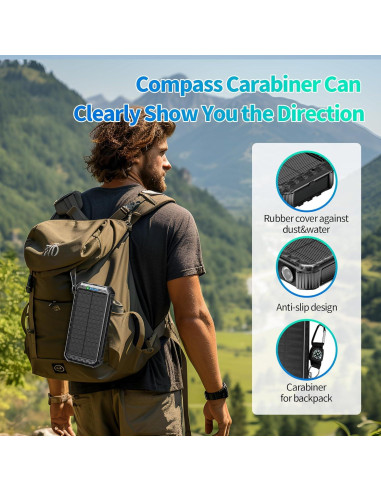 Cargador Solar Portátil DJKK 46800mAh con 3 Cables Integrados