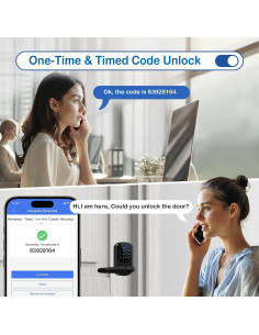 Cerradura Inteligente MSR605 Sin Llave con Huella Dactilar y Teclado 2