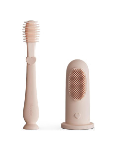 Kit de Cepillo de Dedo y Limpiador Oral Moonkie Bebé 2 Piezas