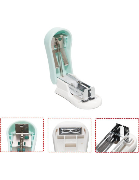 Grapadora Miniatura Azul Lilaly para Escritorio - 20 Hojas