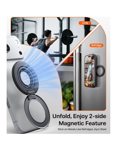 Soporte Magnético para Teléfono TORRAS Negro 360 Ajustable