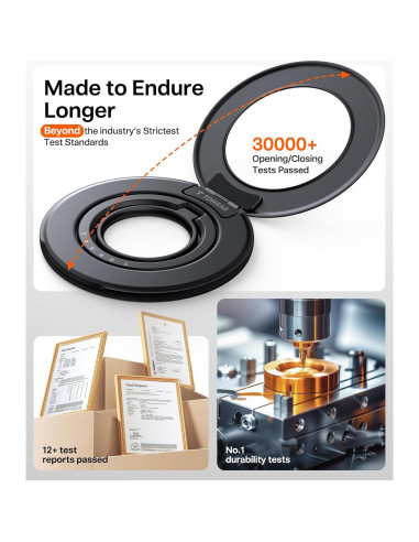 Soporte Magnético para Teléfono TORRAS Negro 360 Ajustable