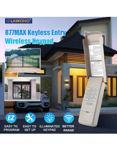 Teclado Inalámbrico para Garaje LiftMaster 877MAX 190g 2