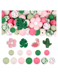 Kit de 120 Perlas de Silicona IESCOO para Manualidades DIY