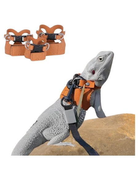 Juego de Arnés y Correa Retráctil SEZDEKI para Dragón Barbudo Juego de Arnés y Correa Retráctil SEZDEKI para Dragón Barbudo