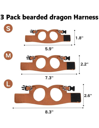 Juego de Arnés y Correa Retráctil SEZDEKI para Dragón Barbudo
