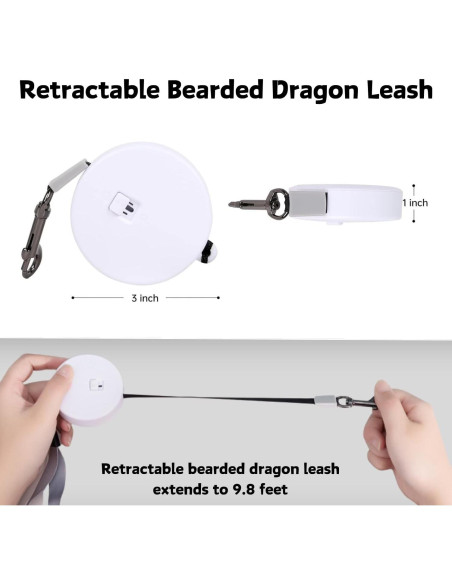 Juego de Arnés y Correa Retráctil SEZDEKI para Dragón Barbudo Juego de Arnés y Correa Retráctil SEZDEKI para Dragón Barbudo