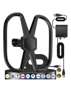 Antena de TV Exterior YinSheepq7 AN-3 - Soporta 2 TVs, 4997 km