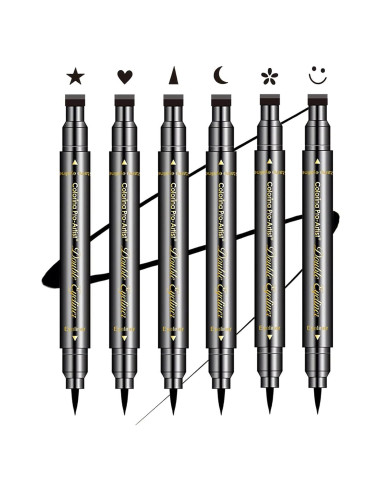 Juego de 6 Piezas de Lápiz de Eyeliner Doble Cabeza SUMEITANG