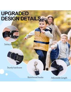 Arnés de Cintura Seguro para Niños con Autismo JXM 10289 Azul Marino 2