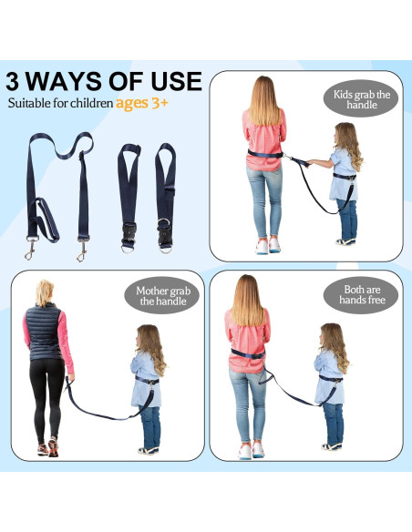 Arnés de Cintura Seguro para Niños con Autismo JXM 10289 Azul Marino