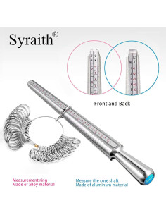Herramienta de Medición de Tamaño de Anillo Syraith 0-15 2