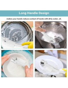 8 Piezas Cepillos de Limpieza Auzesto para Cocina y Baño 2