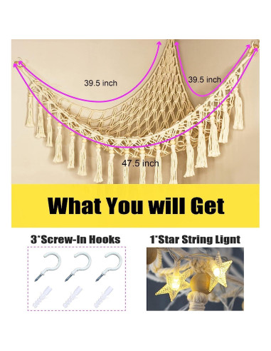 Hamaca de Almacenamiento de Juguetes TCGPRO Beige 100cm x 122cm