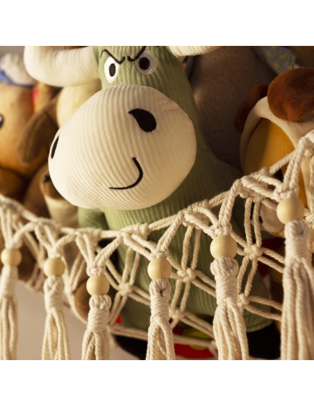 Hamaca de Almacenamiento de Juguetes TCGPRO Beige 100cm x 122cm Hamaca de Almacenamiento de Juguetes TCGPRO Beige 100cm x 122cm