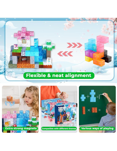 Bloques Magnéticos ToyUnited 150PCS Construcción STEM 4-8 años