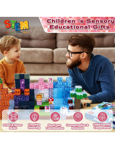 Bloques Magnéticos ToyUnited 150PCS Construcción STEM 4-8 años