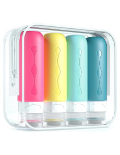 Botellas de Viaje Gemice 89ml A Prueba de Fugas 4 Piezas