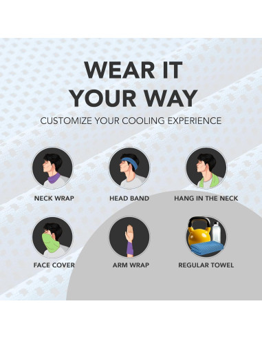 Toallas Refrigerantes de Microfibra Desired Things - Paquete de 4