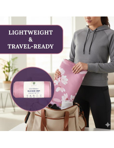 Toalla de Yoga Antideslizante CORE-MOTION 67x183 cm Lavable 2