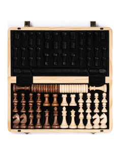 Juego de Ajedrez Magnético A&A 15" Plegable Staunton 3" Rey