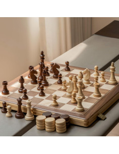 Juego de Ajedrez Magnético A&A 15" Plegable Staunton 3" Rey 2