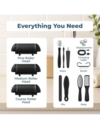 Removedor de Callos Eléctrico VISOFO 13 en 1, Cuidado de Pies