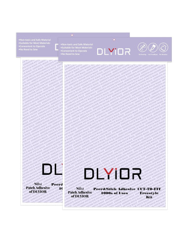 Pega Mágica Adhesiva DLYIOR 2 Paquete 21.6x30.5 cm Lavable