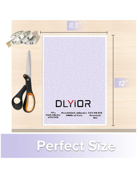 Pega Mágica Adhesiva DLYIOR 2 Paquete 21.6x30.5 cm Lavable