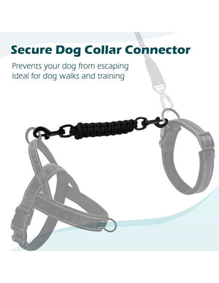 Clip de Seguridad para Collar de Perro PetBonus - Negro