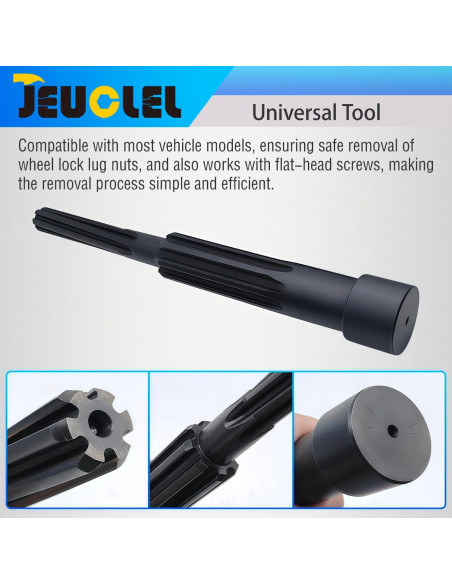 Extractor de Tuercas de Bloqueo de Rueda JEUCLEL 5.64kg