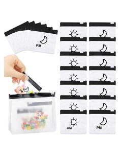 Organizador de Pastillas Colarr 15 Pcs con Cremallera Negro