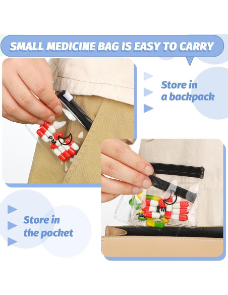 Organizador de Pastillas Colarr 15 Pcs con Cremallera Negro