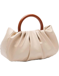 Bolso de mano pequeño plisado para mujer Verdusa - Beige 2