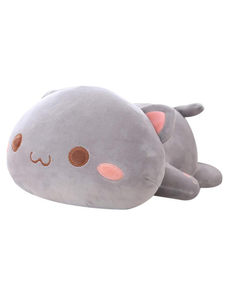 Almohada de gato de peluche Kawaii Jens 35 cm suave y adorable