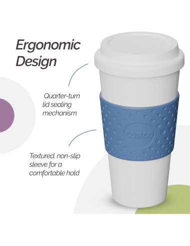 Taza de Viaje Copco Acadia 4 Piezas 480ml Aislada Antifugas