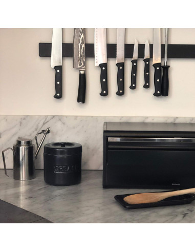 Contenedor de Grasa de Tocino Fox Run 12.7 x 14 cm Porcelana Negra