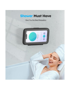 Soporte Impermeable para Teléfono en Ducha SOPORTE - Negro 2