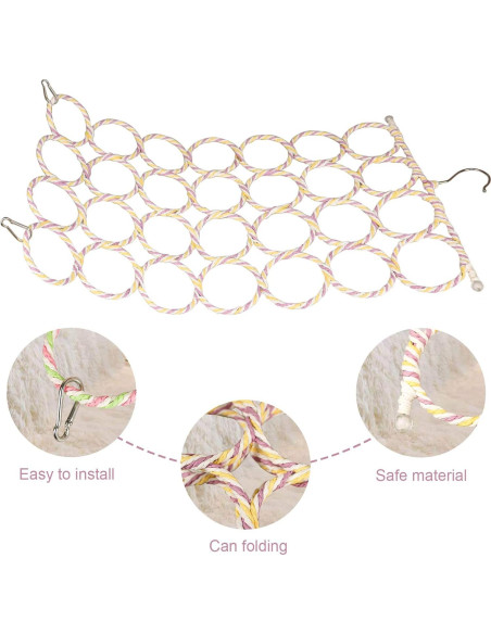 2 Redes de Escalada para Aves S-Mechanic 37x63 cm Color Aleatorio
